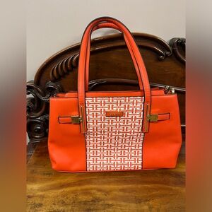 Susan Orange Leather Purse